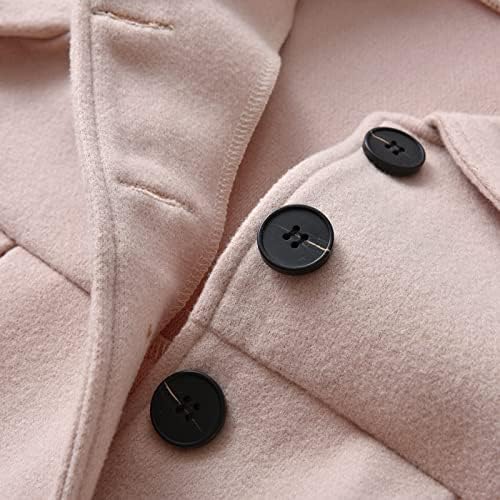 Thick wool blend winter jacket for toddler girls