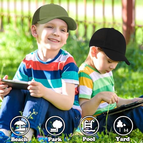 Sarfel Toddler Baseball Cap - UPF 50 Protection breathable mesh flexible fit
