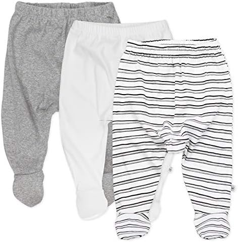 Honest Baby 3-Pack Footed Pants