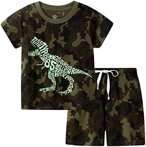 BIBNice Toddler Boys Summer Cotton Clothing Sets for 2-7 YearsOld