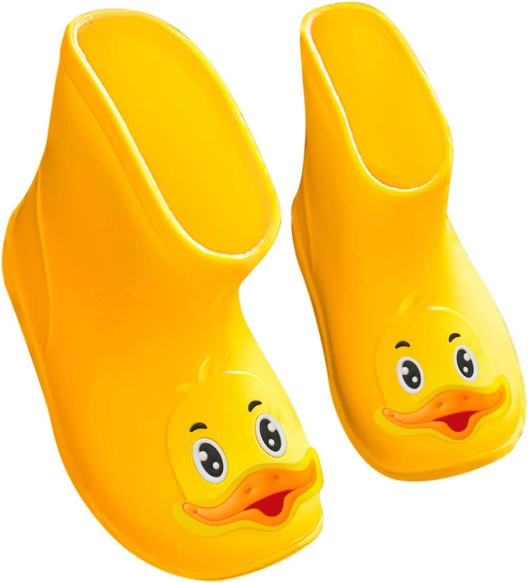Weatherproof Toddler Rain Boots Cartoon design Safe for Home School