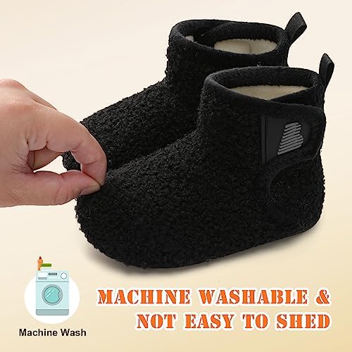 Barerun Toddler Slippers Warm Cozy
