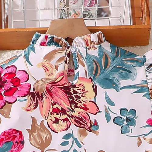 Moonker Girls Print Top Pants Set Toddler Summer Clothes