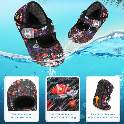 Quick-Dry Non-Elevated Wide-Toe Barefoot Socks for Kids
