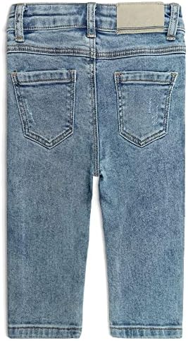 KIDSCOOL SPACE - Tough Ripped Jeans for Kids Soft Stretchy Washed Soft Fit