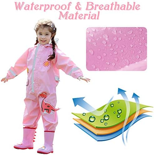 SSAWcasa Toddler Dinosaur Rain Suit