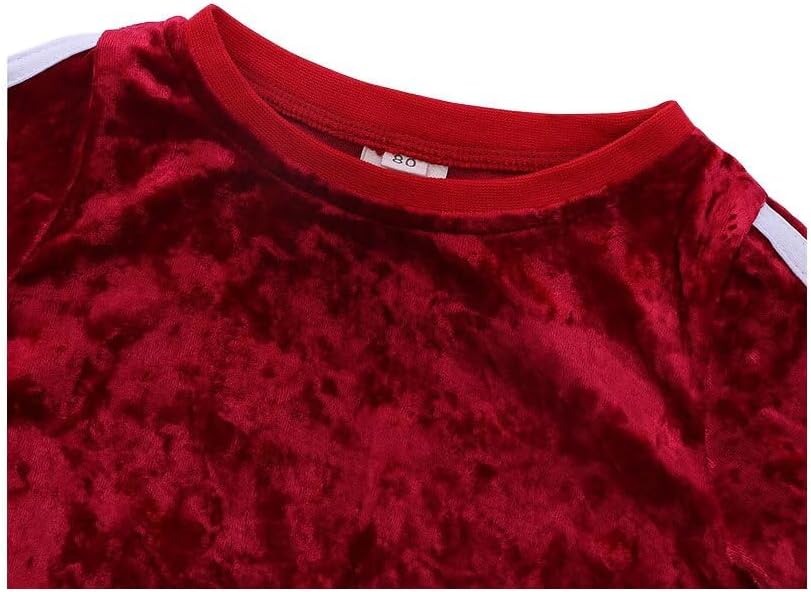 Trackset for Toddlers Soft Velvet Tracksuit 2-Piece Set
