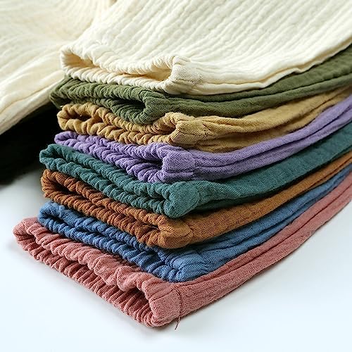 EISHOW Toddler Cotton Linen Trousers for Girls Boys