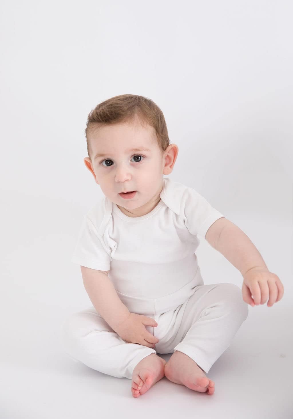 PimbiBimpi Premium Pima Cotton Unisex Baby Pants - Soft Stretchy and Comfortable
