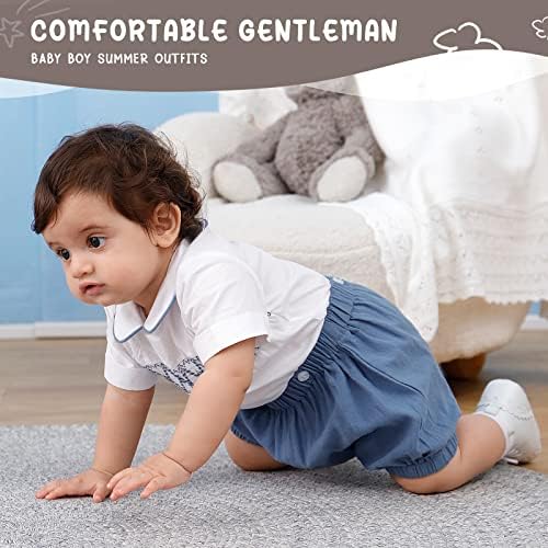 Booulfi Toddler Boy Summer Outfits Perfect for Weddings Birthdays