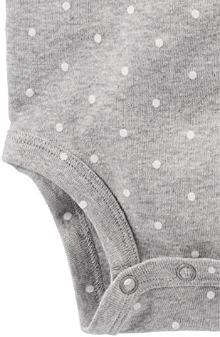 6-Piece Baby Girls Bodysuit Pants Set for Diapers