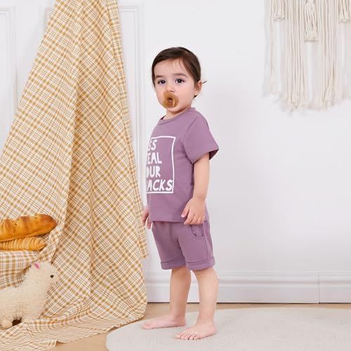 LIOMENGZI Toddler Girl Summer Outfit 2-Piece Set