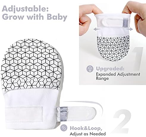 Adjustable No-Scratch mittens for Babies