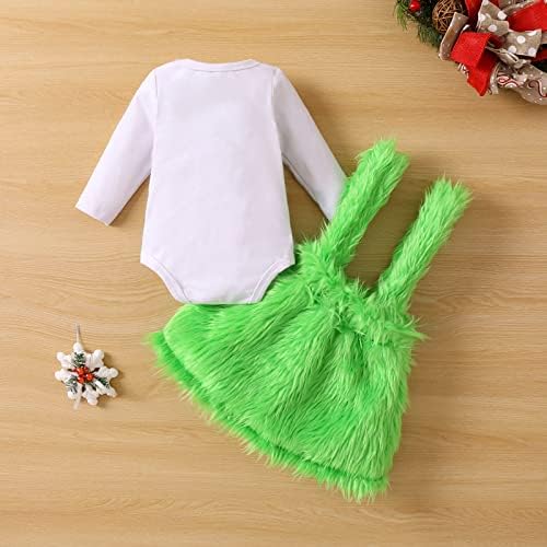 Green Monster Christmas Baby Costume Set for 0-24 Months