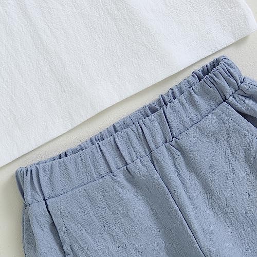 Premium Cotton Linen Toddler Boys Clothing Set