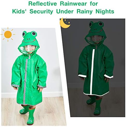 Dynamic 3D Cartoon Raincoat for Girls Waterproof and Comfortable