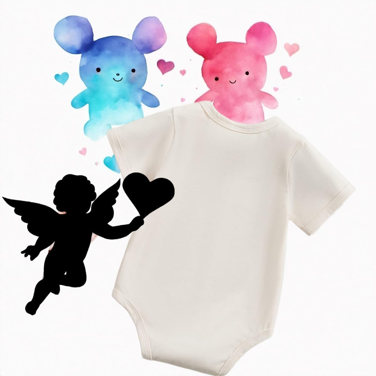 Funny Newborn Baby Onesie with Alphabet Letters