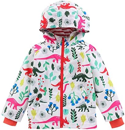 IWIHMIV Kids Waterproof Rain Jackets for Boys and Girls with Hoodies