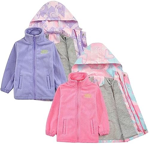 AMIMOJY - Kids Long Ski Coats Removable Liner