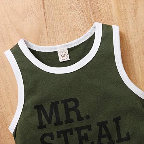 One Opening Baby Boys Tank Tops Shorts Set for Summer