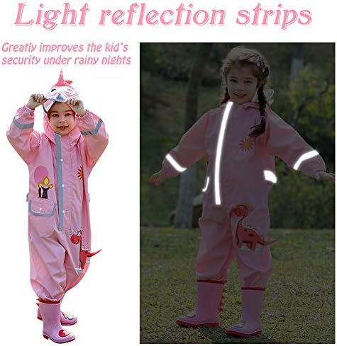 SSAWcasa Toddler Dinosaur Rain Suit