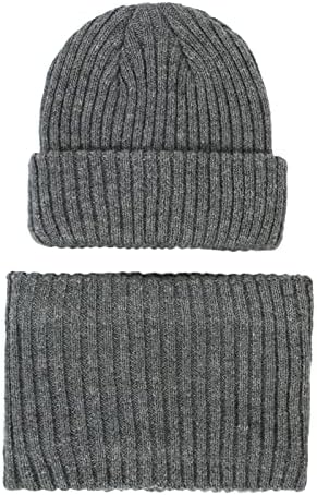 Kids Winter Skull Hats Scarves Set for Toddlers
