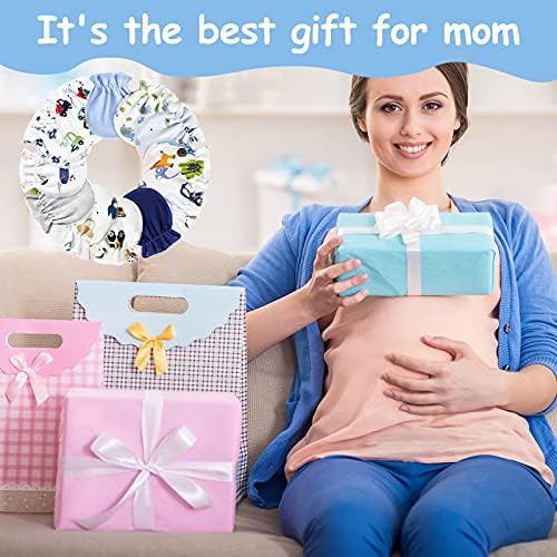 Geyoga 24 Pairs Newborn Baby Mittens - Soft Elastic Gloves for Babies