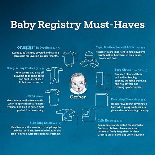 Gerber Baby 8-Pack Soft Easy-Change Onesies