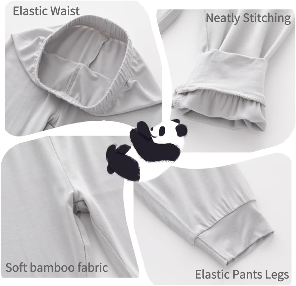 JunNeng 3PCS Baby Rayon of Bamboo Jogger Pants