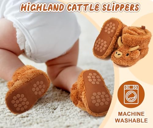 ShinyMatch Baby Essentials Highland Cow Bootstrapounds Perfect for Toddler Boys and Girls