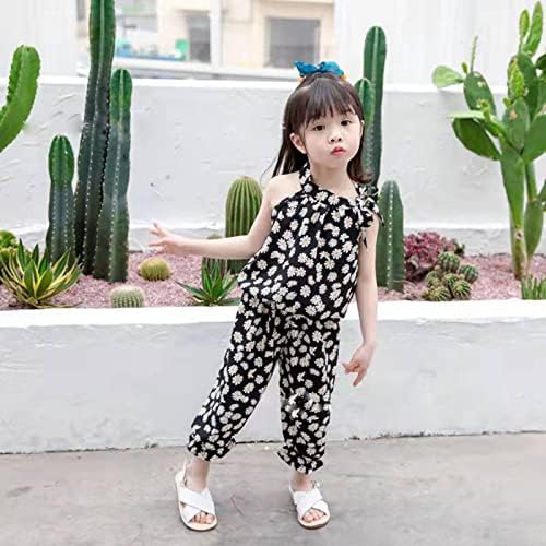 Floral Full-Print Baby Girl Summer Outfit Set