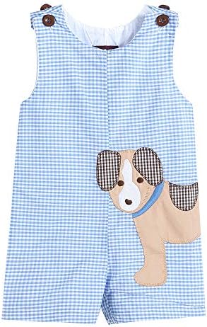 Adorable Lil Cactus Baby Boys Applique Overalls Romper