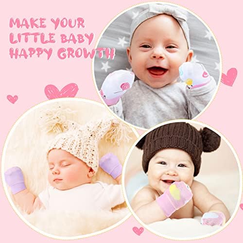 6 Pairs Unisex Cotton Baby Mittens