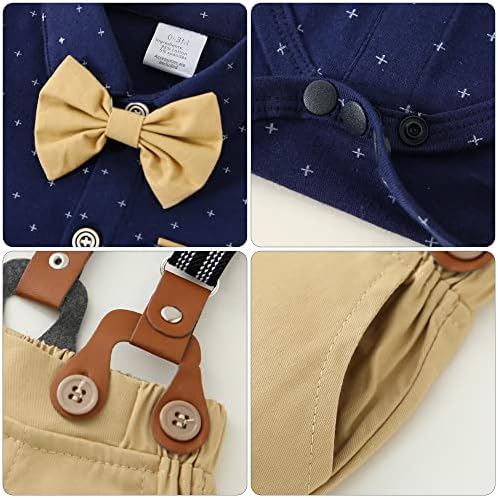 Infant gentleman tuxedo outfit