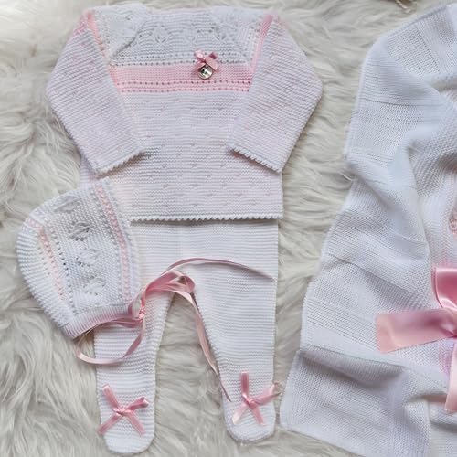 Luxurious Baby Knitted Outfit Set