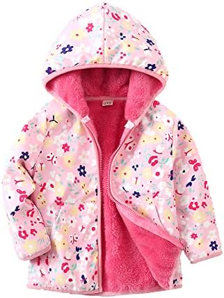 Feidoog Toddler Fleece Jacket Soft Warm and Waterproof
