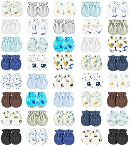 Geyoga 40 Pair Newborn Baby Mittens