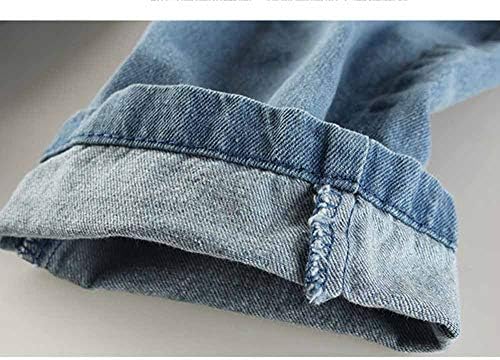 KIDSCOOL SPACE Ruffled Elastic Waist Vertical Pocket Jeans for Baby Girls