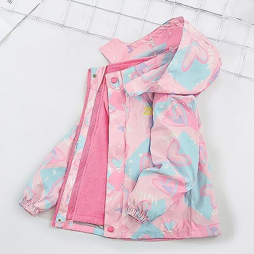 AMIMOJY - Kids Long Ski Coats Removable Liner