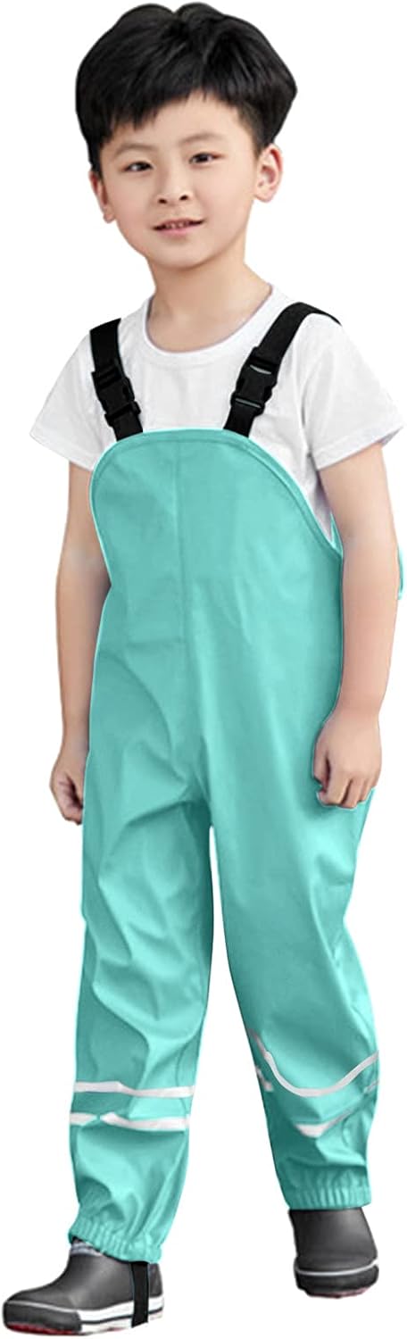 Safety First Reflective Strips Water-Resistant Toddler Rainpants by ToddlBy