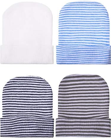 Cute Stripe Design Newborn Baby Cap