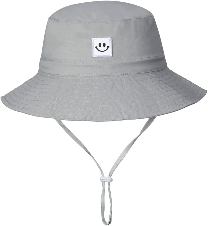 MaxNova Baby Sun Hat Smile Face UPF 50 Toddler Bucket Hat