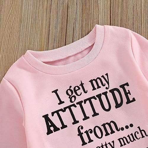 SAYOO Baby Girl - Funny Letter Sweatshirt PrintWritern