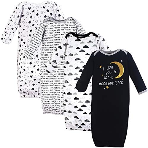 Hudson Baby Cozy Cotton Gown for Baby Girls