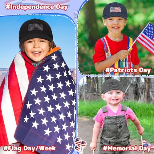 Olreco Toddler Baseball Cap with USA Flag Design