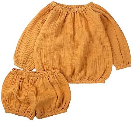 Toddler Cotton Linen 2Pcs Outfit for Baby Boy Girls