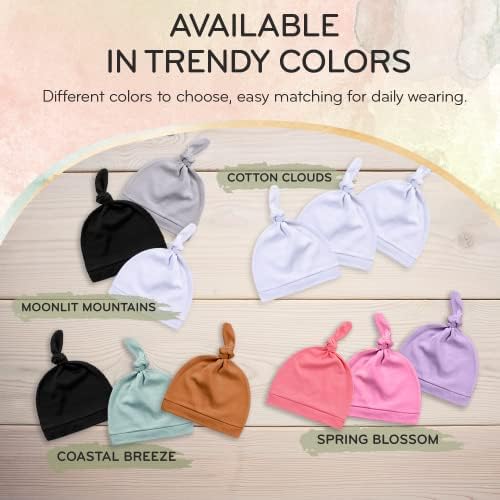 KiddyCare Organic Cotton Newborn Baby Hospital Hat for Boys and Girls