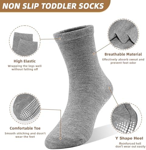 Non-Slip Toddler Socks for Safe Walking