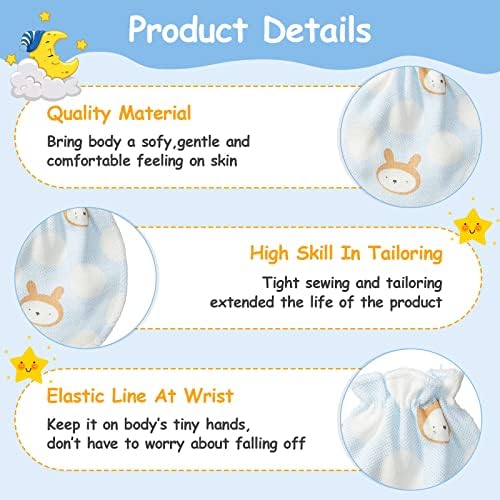 Geyoga 40 Pair Newborn Baby Mittens