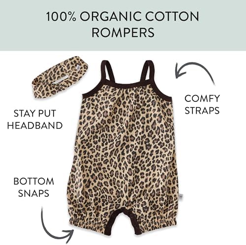 HonestBaby Organic Bubble Romper Headband Set
